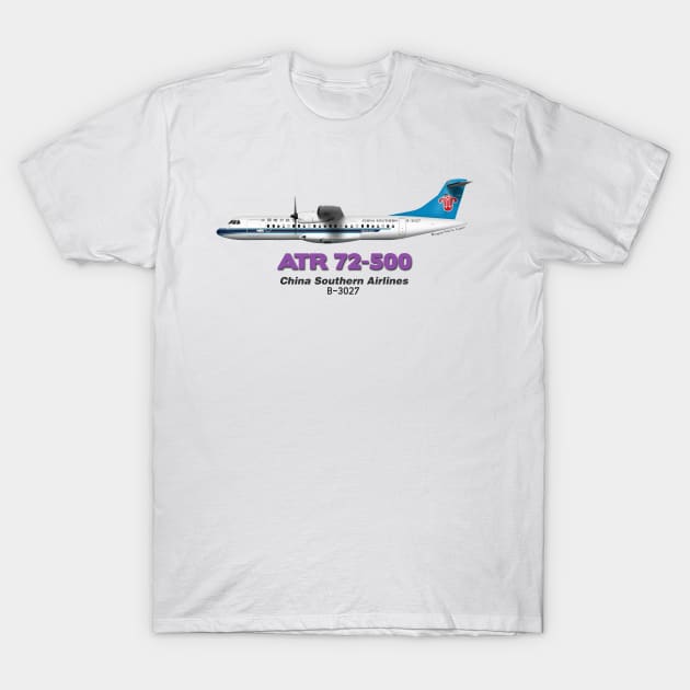 Avions de Transport Régional 72-500 - China Southern Airlines T-Shirt by TheArtofFlying